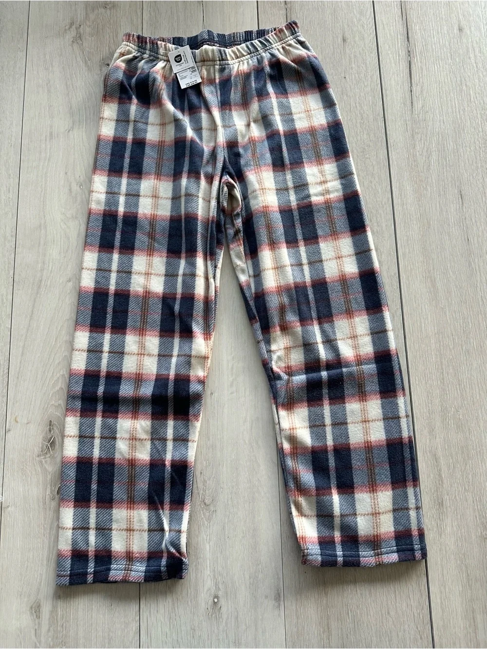 The Children’s Place Boys Plaid Microfleece Pajama Pants Blue M NWT IN PKG